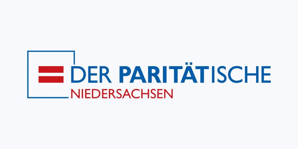 Der Paritätische Niedersachsen Logo. Sozialverband für soziale Gerechtigkeit und Vielfalt in Niedersachsen. Jetzt informieren!
